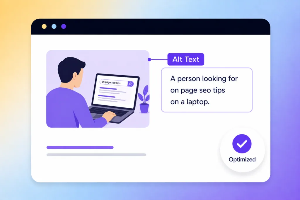 image alt text optimisation