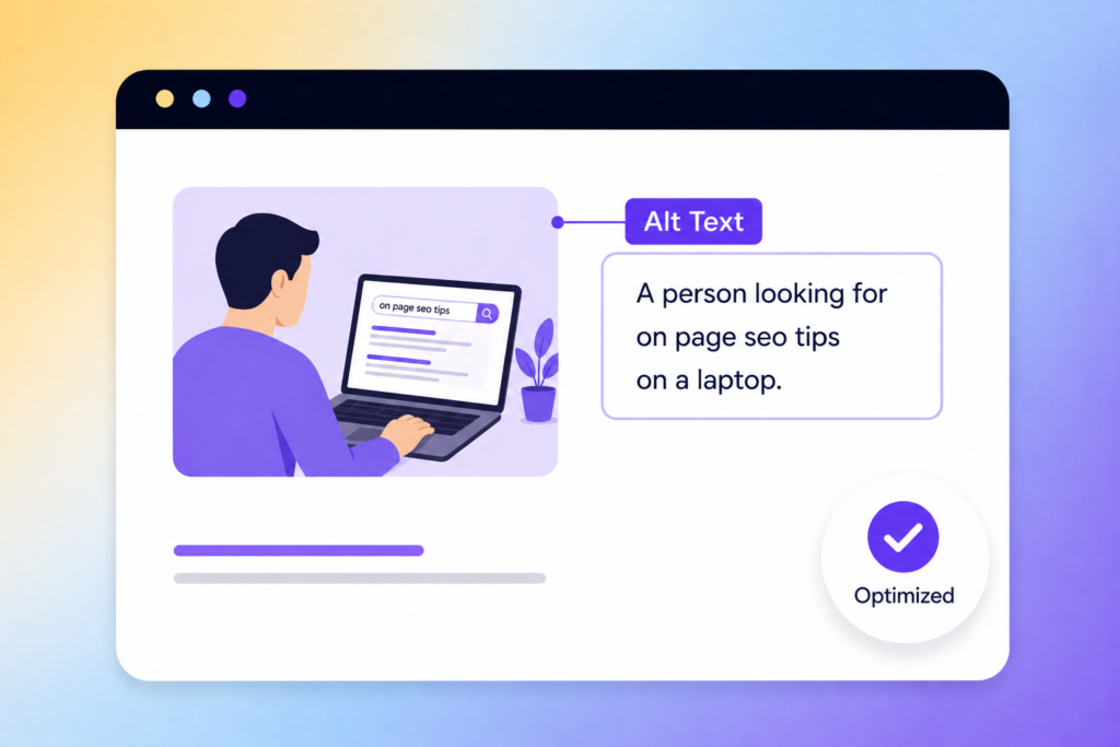 image alt text optimisation