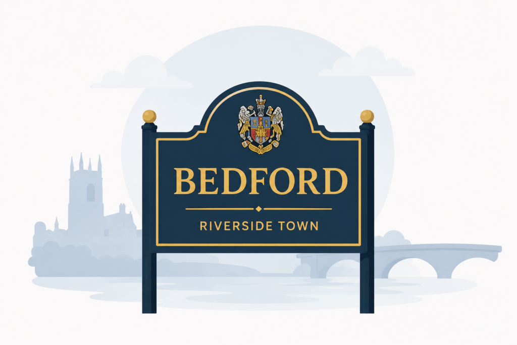 bedford riverside town bedfordshire uk